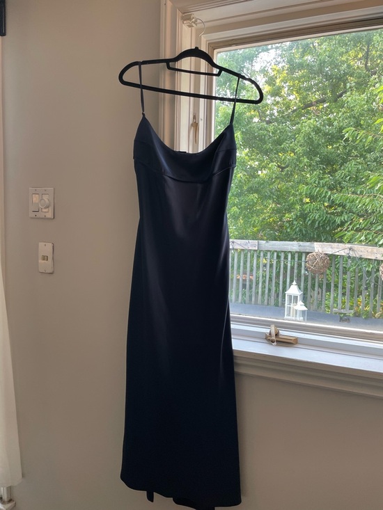 Jason Wu Dresses & Skirts - Jason Wu Midnight Navy Satin Maxi Dress